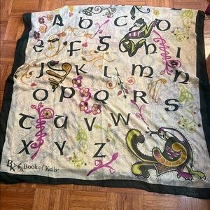 The Book of kells Irish scarf 40x80”